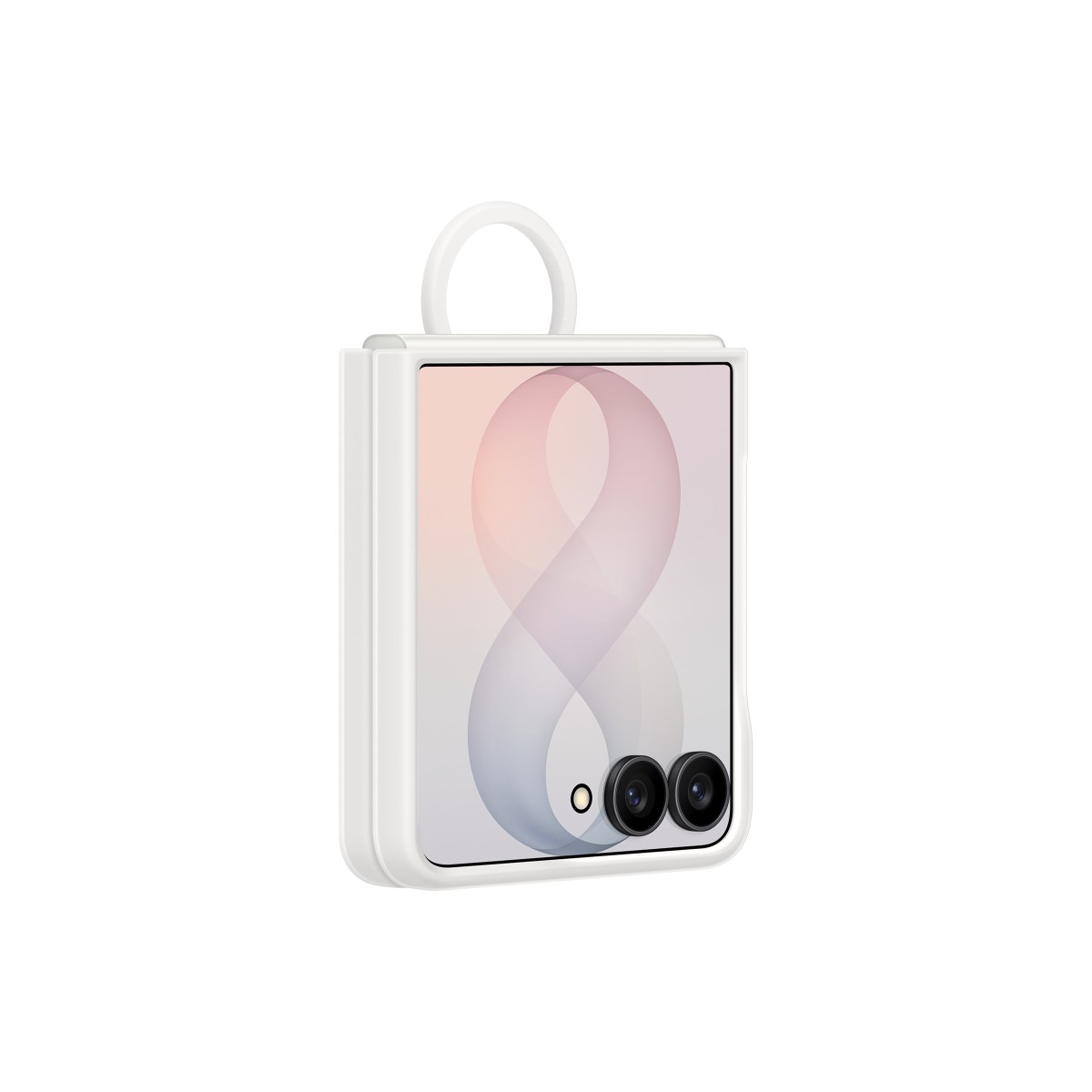 Samsung Silicone Ring Magnet Case EF-EF776 Handyhülle für Samsung Galaxy Z Flip8 cream