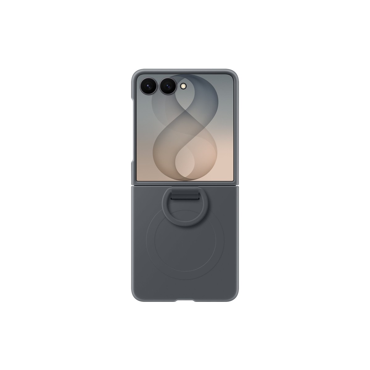 Samsung Silicone Ring Magnet Case EF-EF776 Handyhülle für Samsung Galaxy Z Flip8 graphite