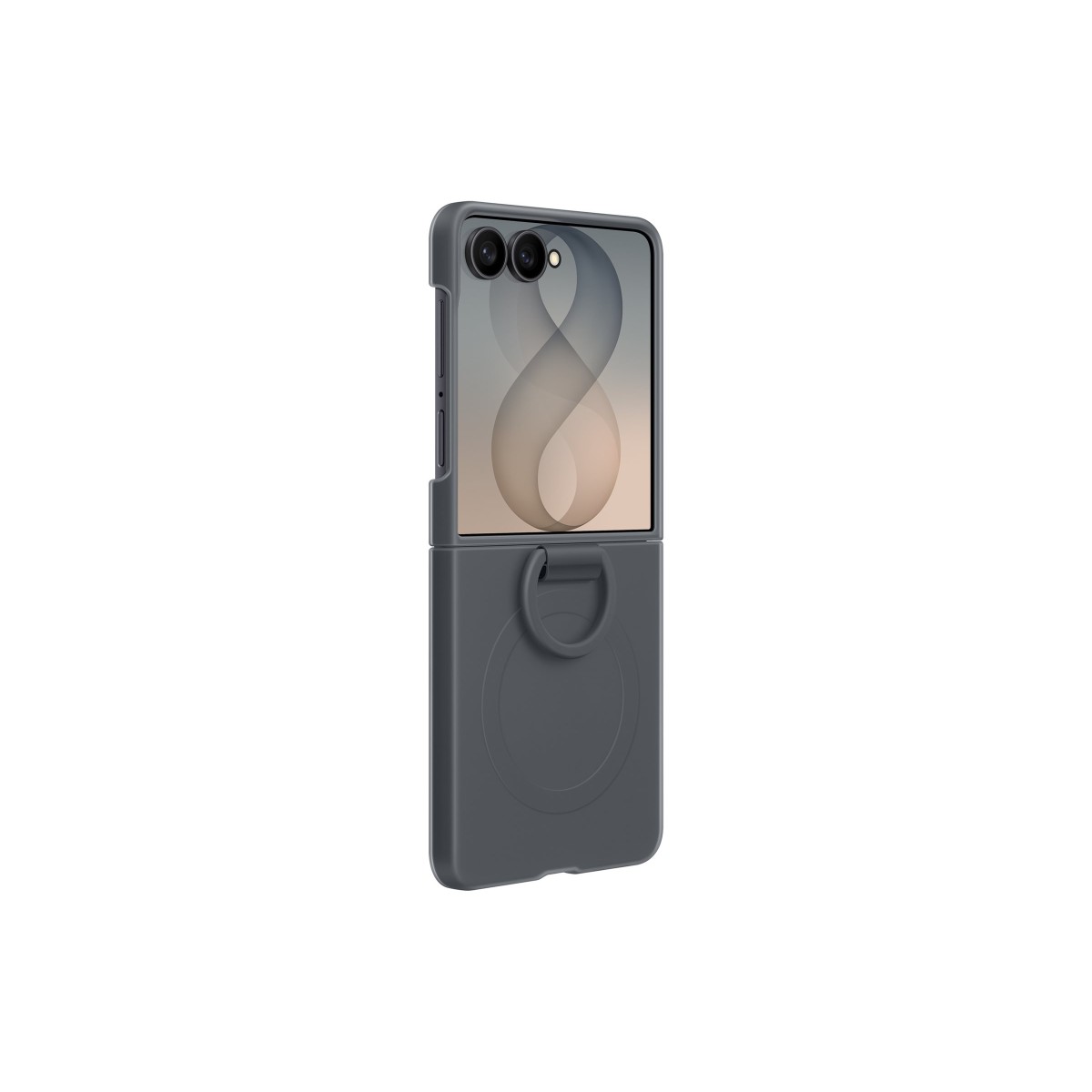 Samsung Silicone Ring Magnet Case EF-EF776 Handyhülle für Samsung Galaxy Z Flip8 graphite