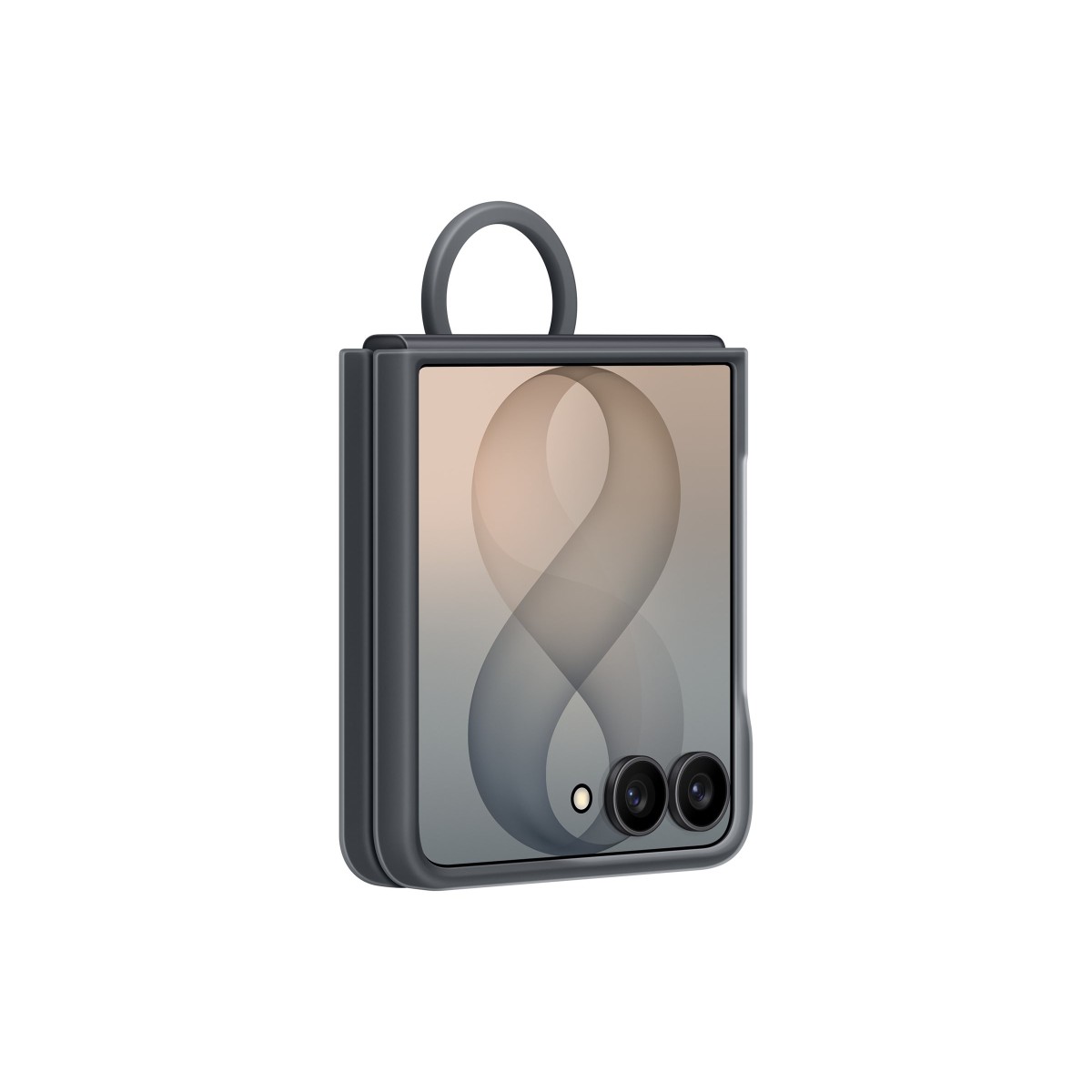 Samsung Silicone Ring Magnet Case EF-EF776 Handyhülle für Samsung Galaxy Z Flip8 graphite