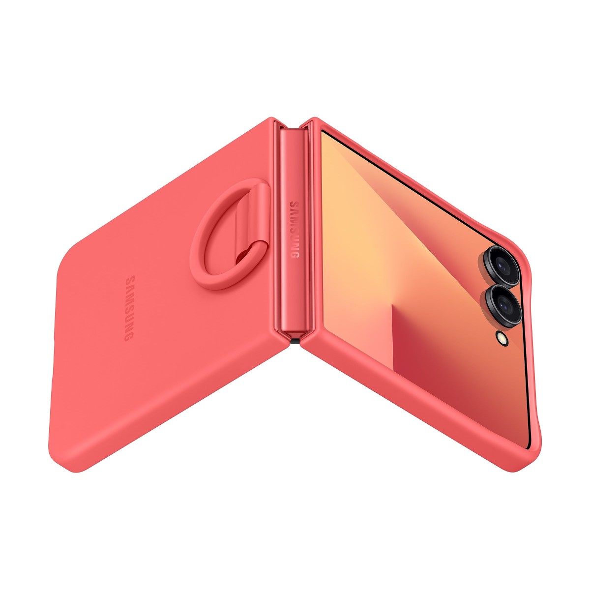 Samsung Silicone Ring Case EF-PF766 für Samsung Galaxy Z Flip7 rot