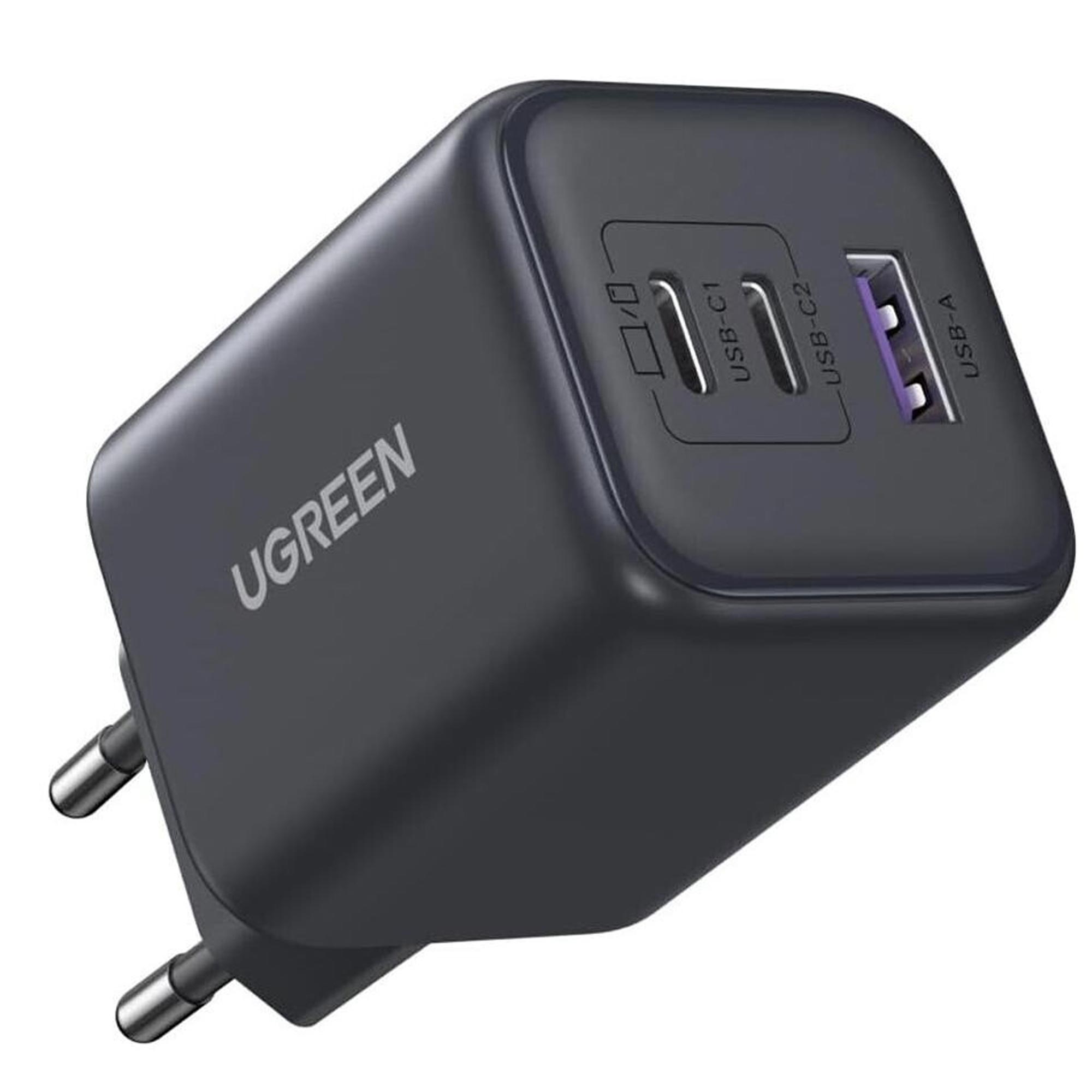 UGREEN 45W 3-Port USB-Ladegerät schwarz