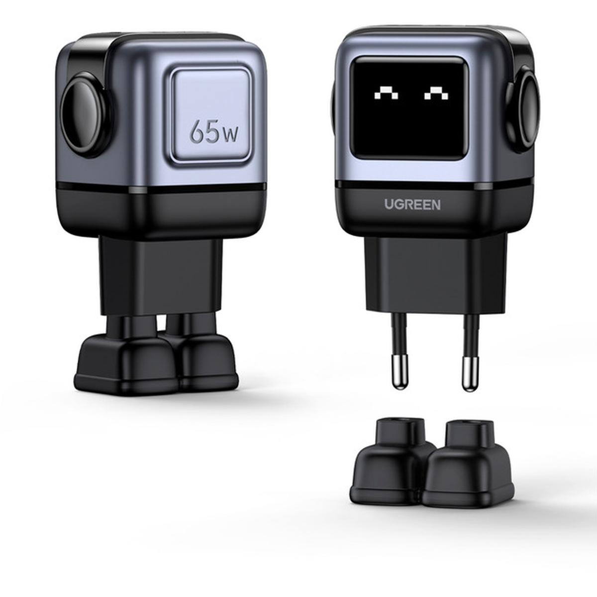 UGREEN Uno 65W GaN 3-Port USB-C Ladegerät grau
