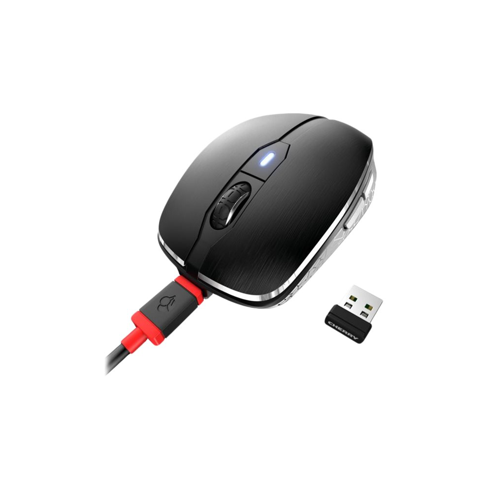 Cherry MW 8C ADVANCED kabellose und wiederaufladbare Maus schwarz