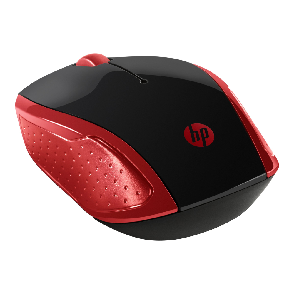 HP 200 kabellose Maus schwarz/rot