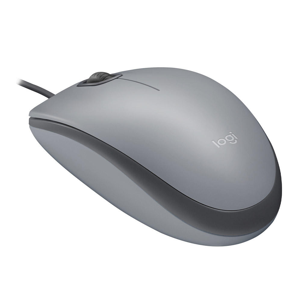 Logitech M110 Kabelgebundene USB-Maus grau