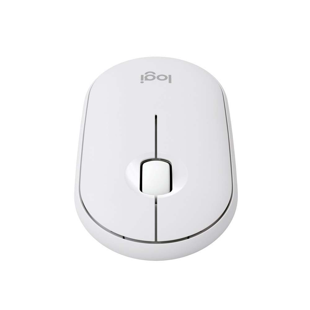 Logitech Pebble Mouse 2 M350s schlanke kabellose Bluetooth-Maus weiß