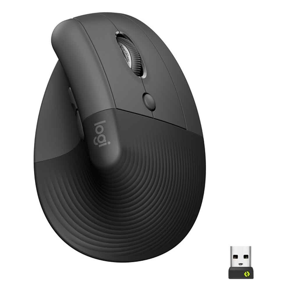 Logitech Lift Vertikale Ergonomische Maus graphit (2. Wahl)