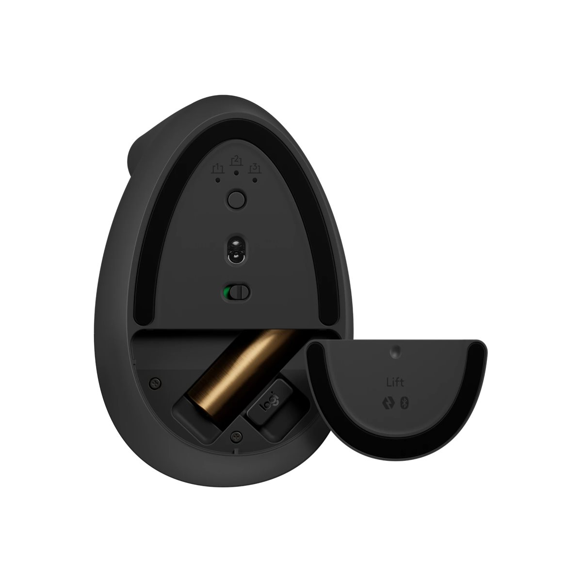 Logitech Lift Maus ergonomisch kabellos graphit