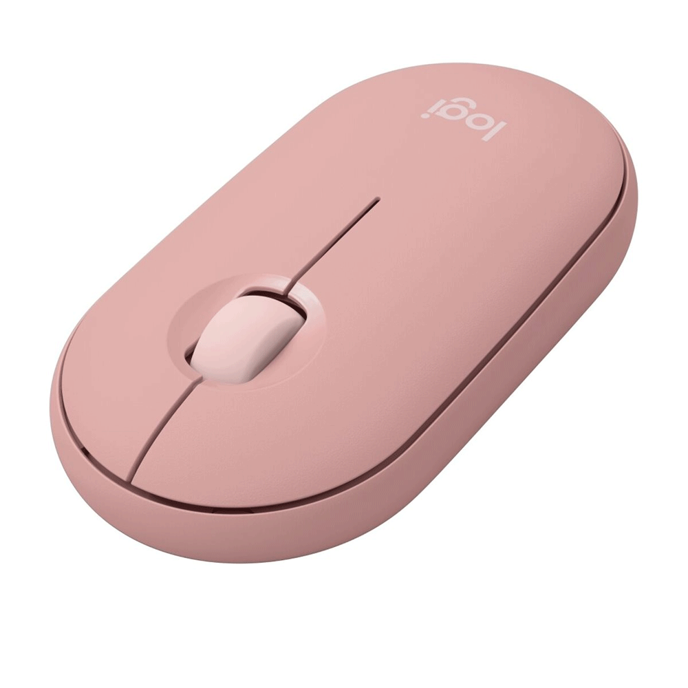 Logitech Pebble Mouse 2 M350s schlanke kabellose Bluetooth-Maus rosa