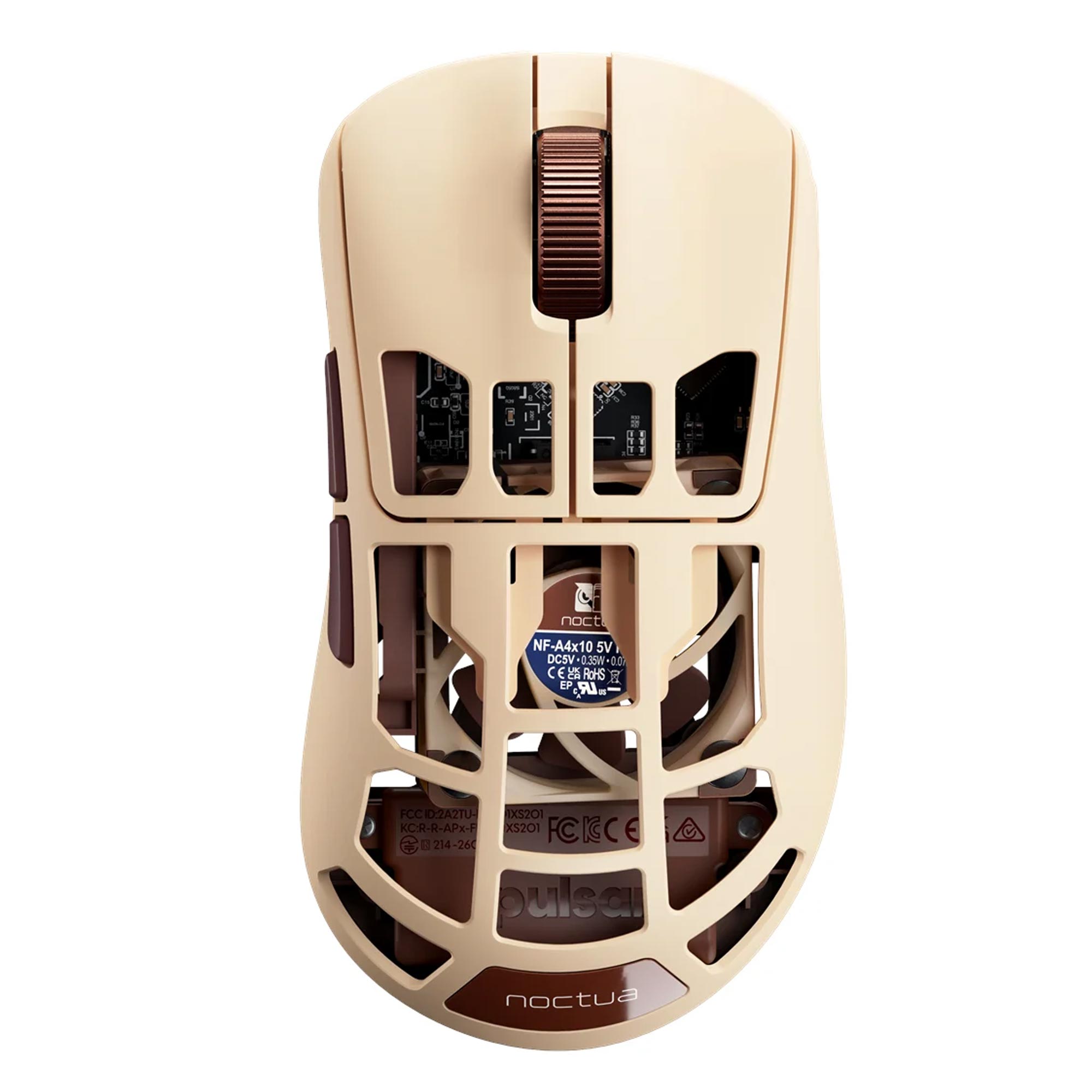 Pulsar Feinmann F01 Noctua Edition kabellose Gaming-Maus beige/braun