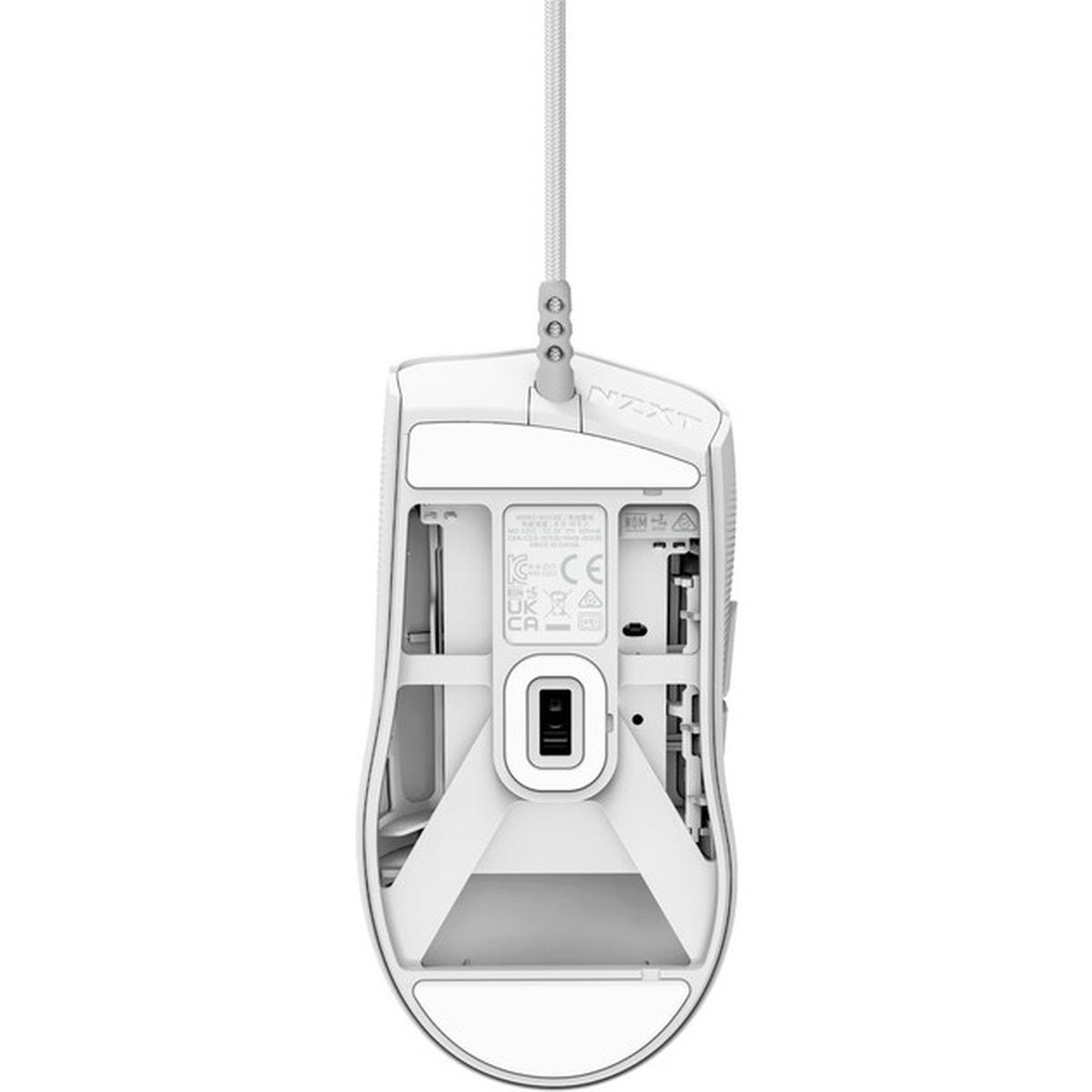 NZXT Lift 2 Ergo ergonomische Gaming-Maus weiß