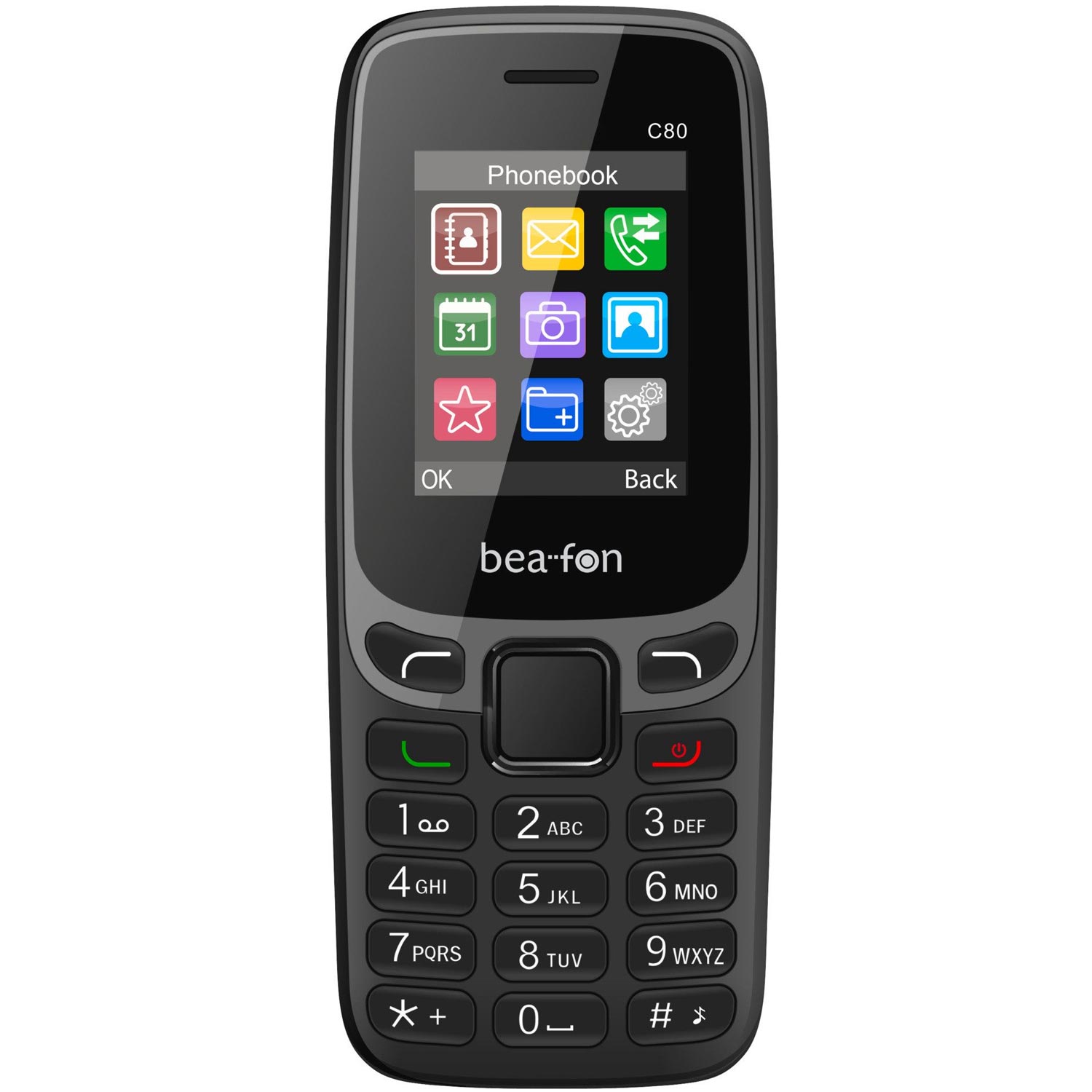 Bea-fon Classic Line C80 Feature Phone schwarz