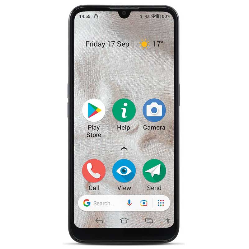 Doro 8100 Plus Senioren Smartphone inkl. Tischladestation graphit