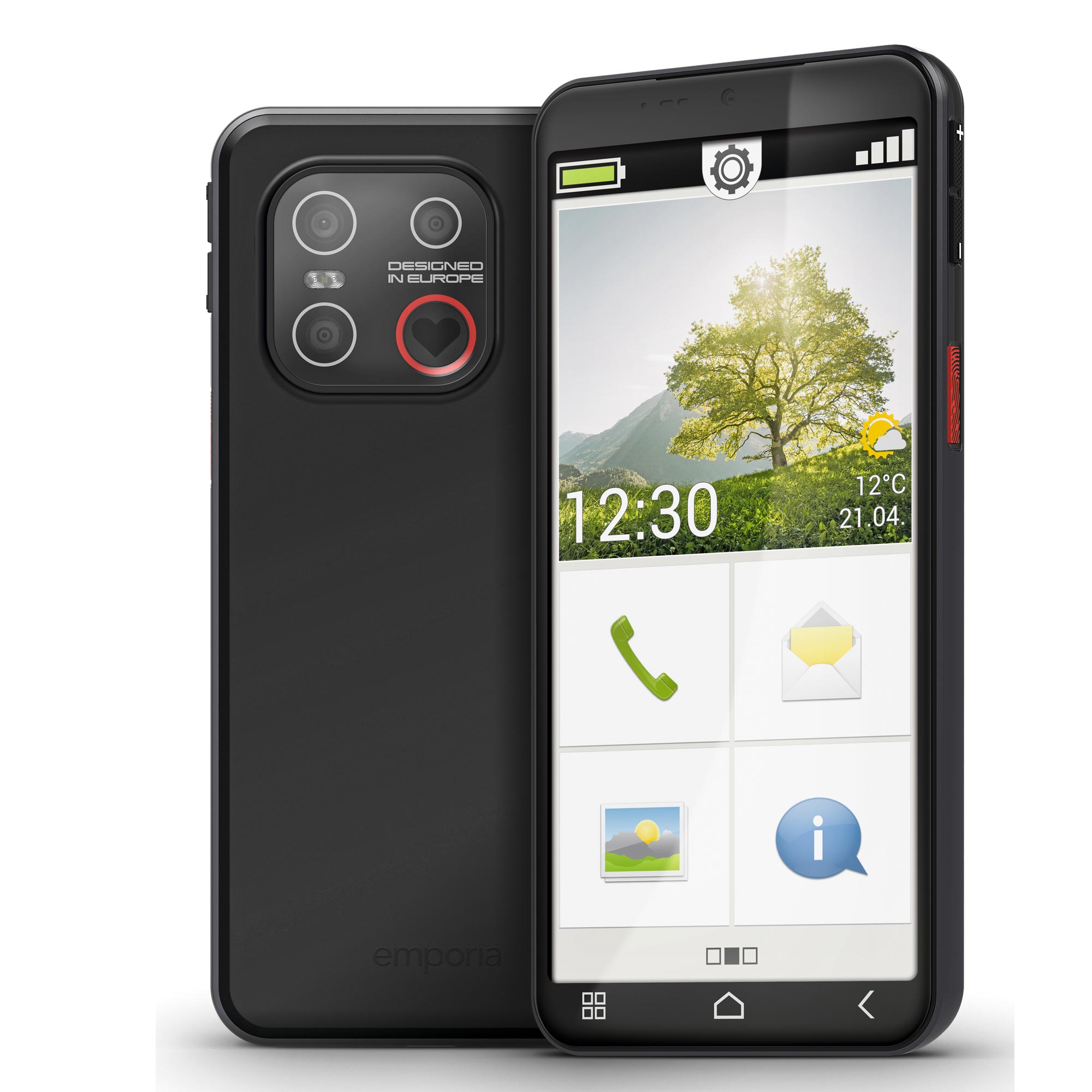 Emporia SMART.7lite 128GB Senioren-Smartphone schwarz