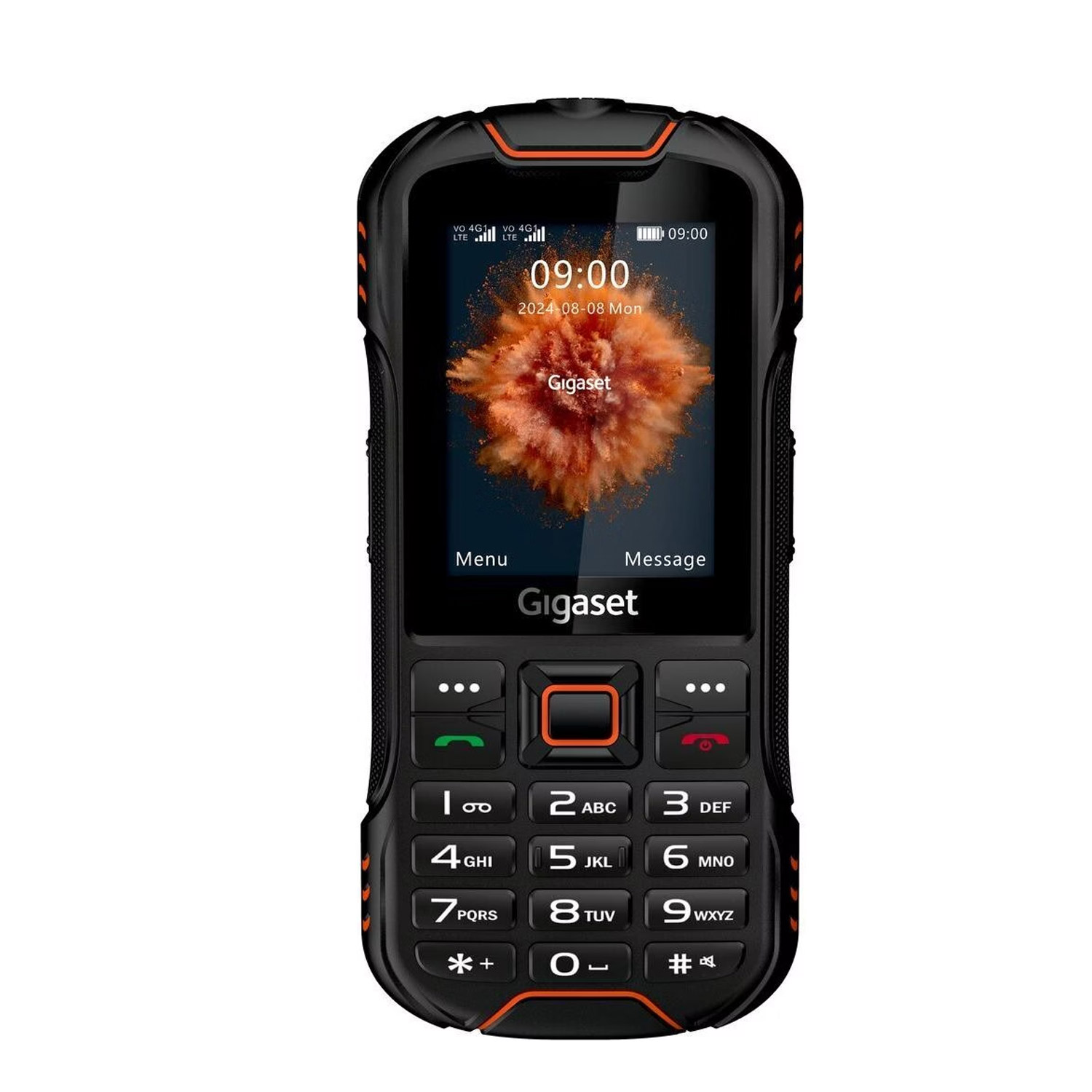 Gigaset GLX8 Plus 4G Outdoor-Handy schwarz/orange