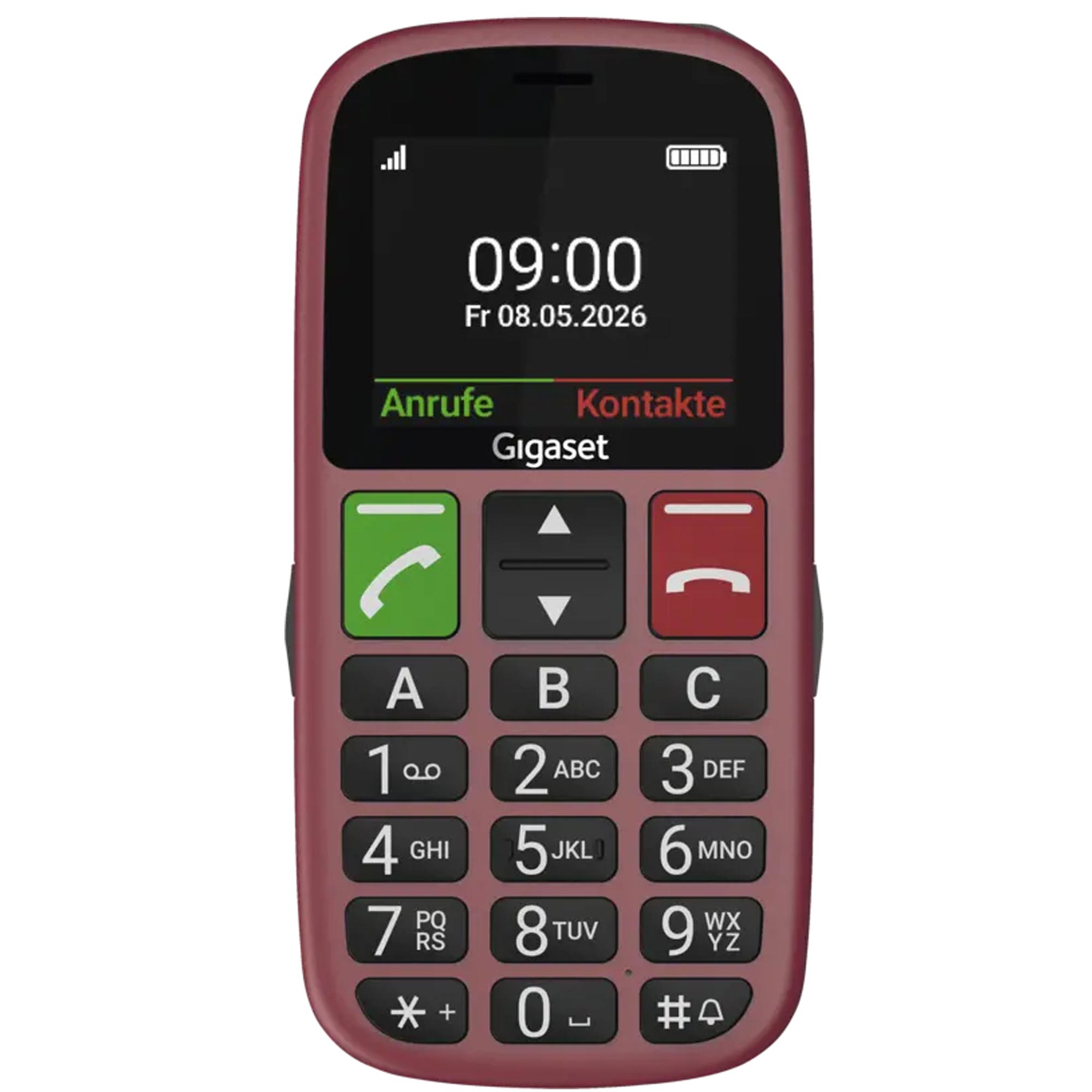 Gigaset GL30 Seniorenhandy rot metallic