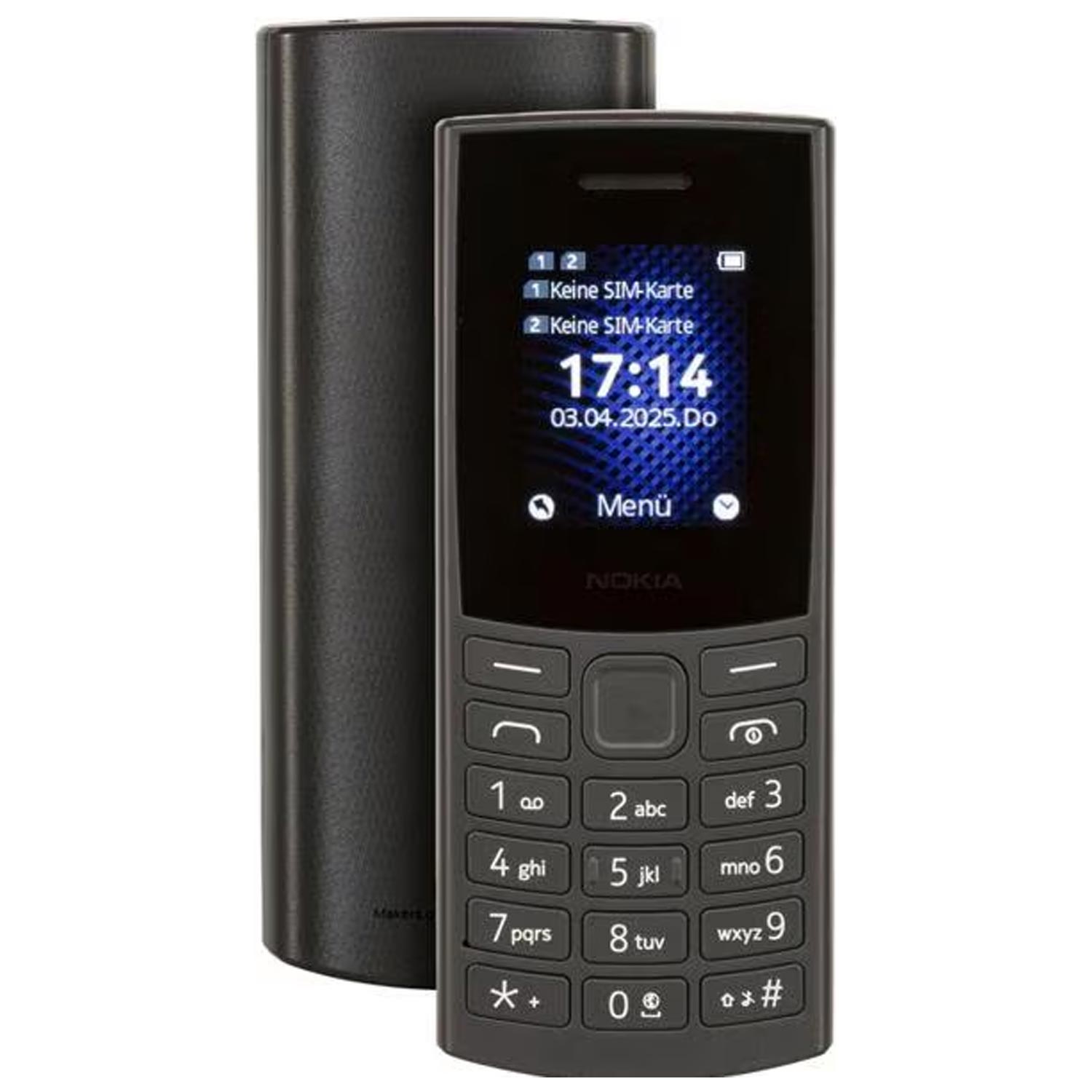 Nokia 105 4G 2. Edition (2024) Mobiltelefon charcoal