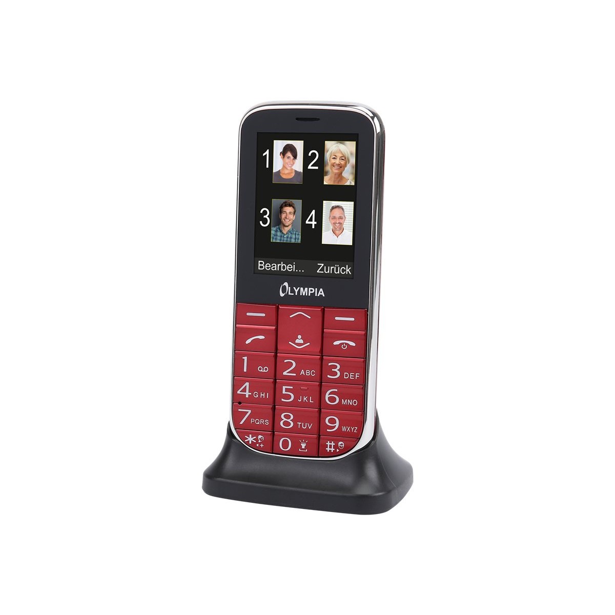 Olympia 2220 Joy II Seniorenhandy rot