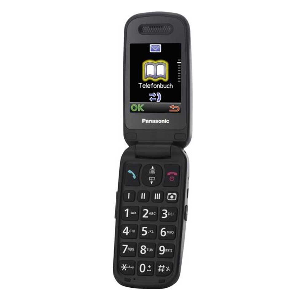 Panasonic KX-TU446EXG Seniorenhandy zum Aufklappen grau