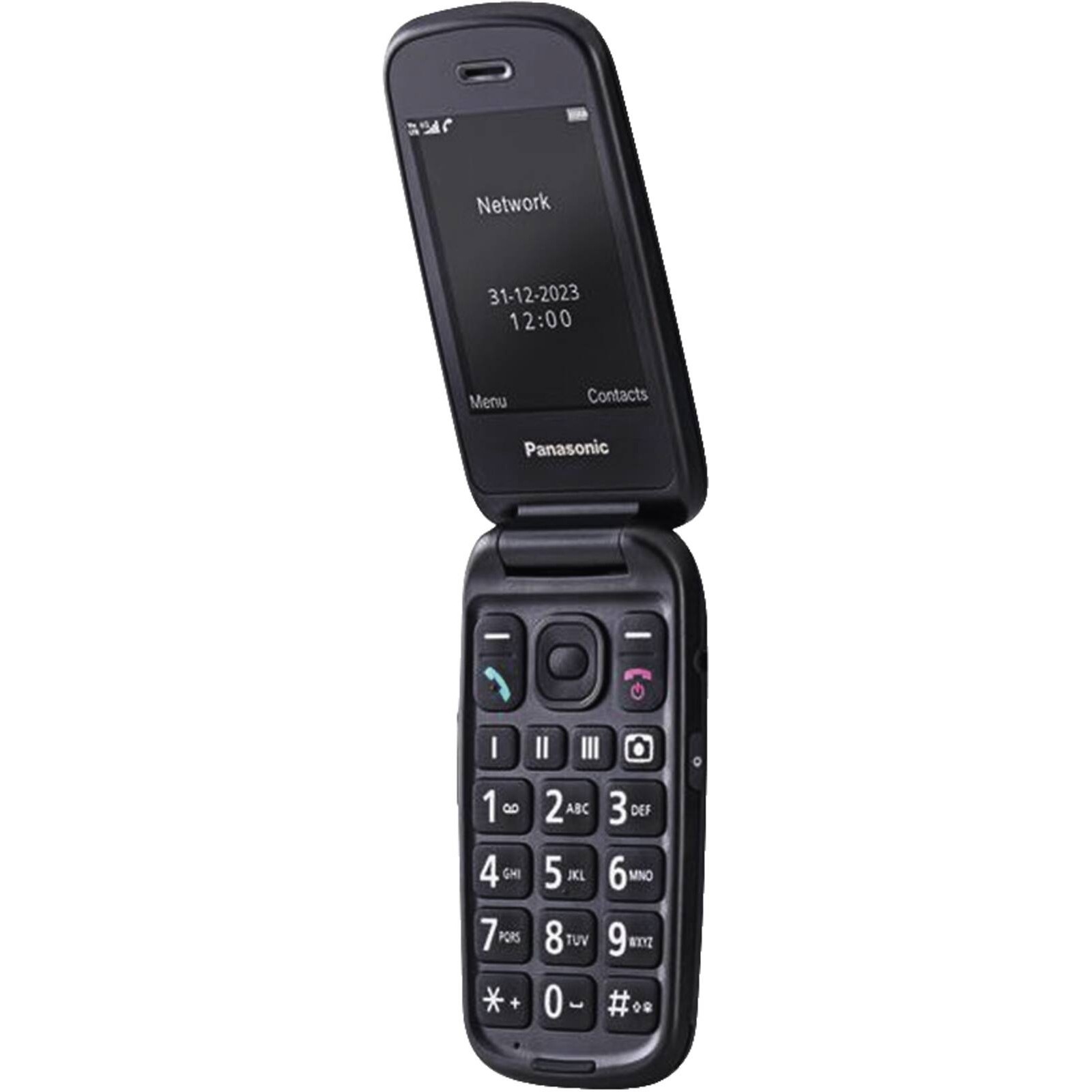 Panasonic KX-TU550 Senioren-Klapphandy schwarz