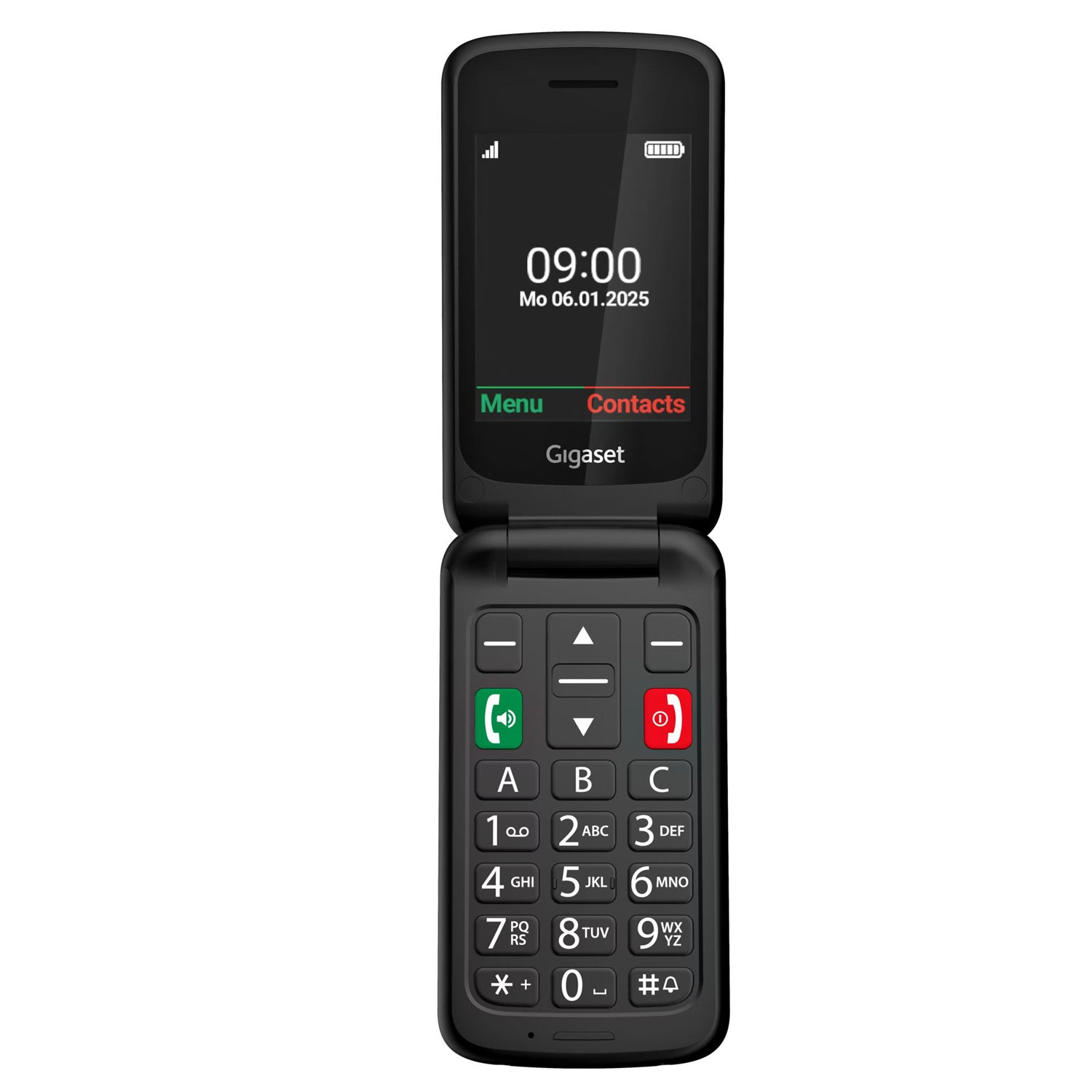 Gigaset GL595 Flip-Mobiltelefon schwarz (2. Wahl) (neutrale Verpackung)
