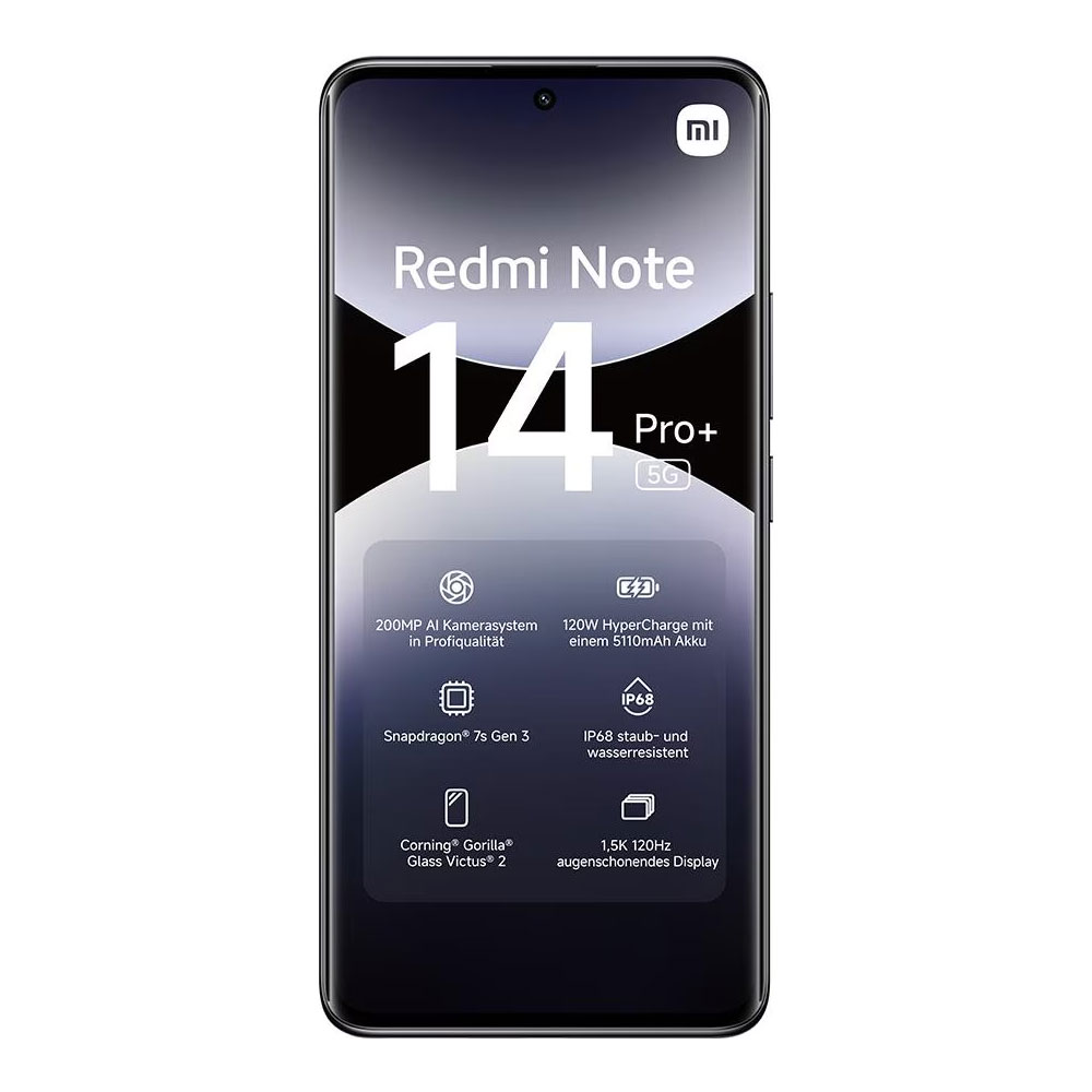 Xiaomi Redmi Note 14 Pro+ 512GB 5G Smartphone titan black