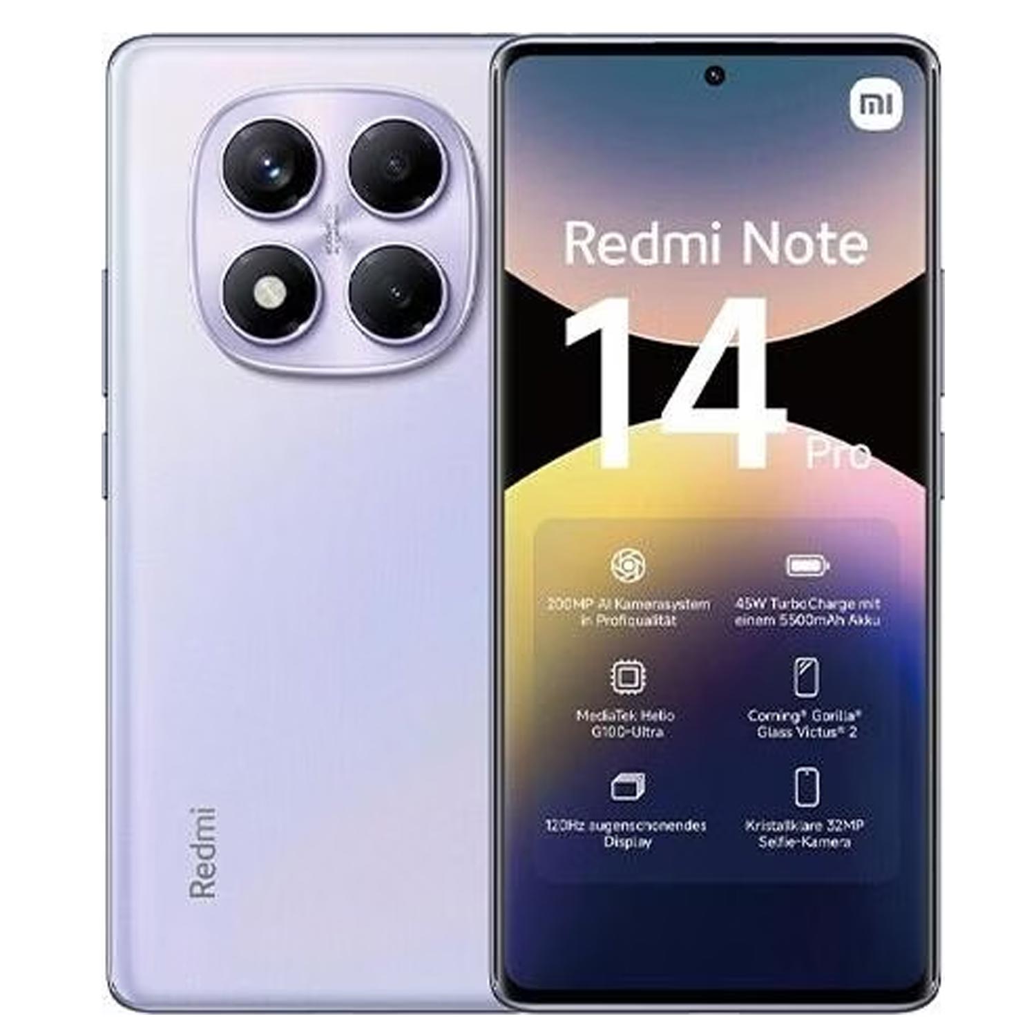 Xiaomi Redmi Note 14 Pro 512GB 4G Smartphone aurora purple