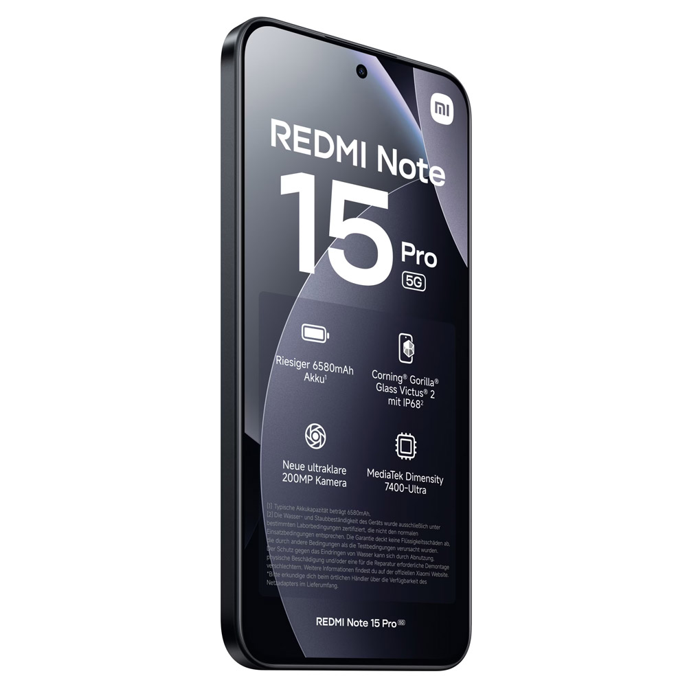 Xiaomi Redmi Note 15 Pro 256GB 5G Smartphone schwarz