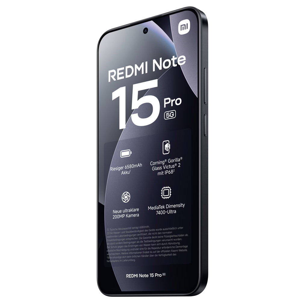 Xiaomi Redmi Note 15 Pro 256GB 5G Smartphone schwarz