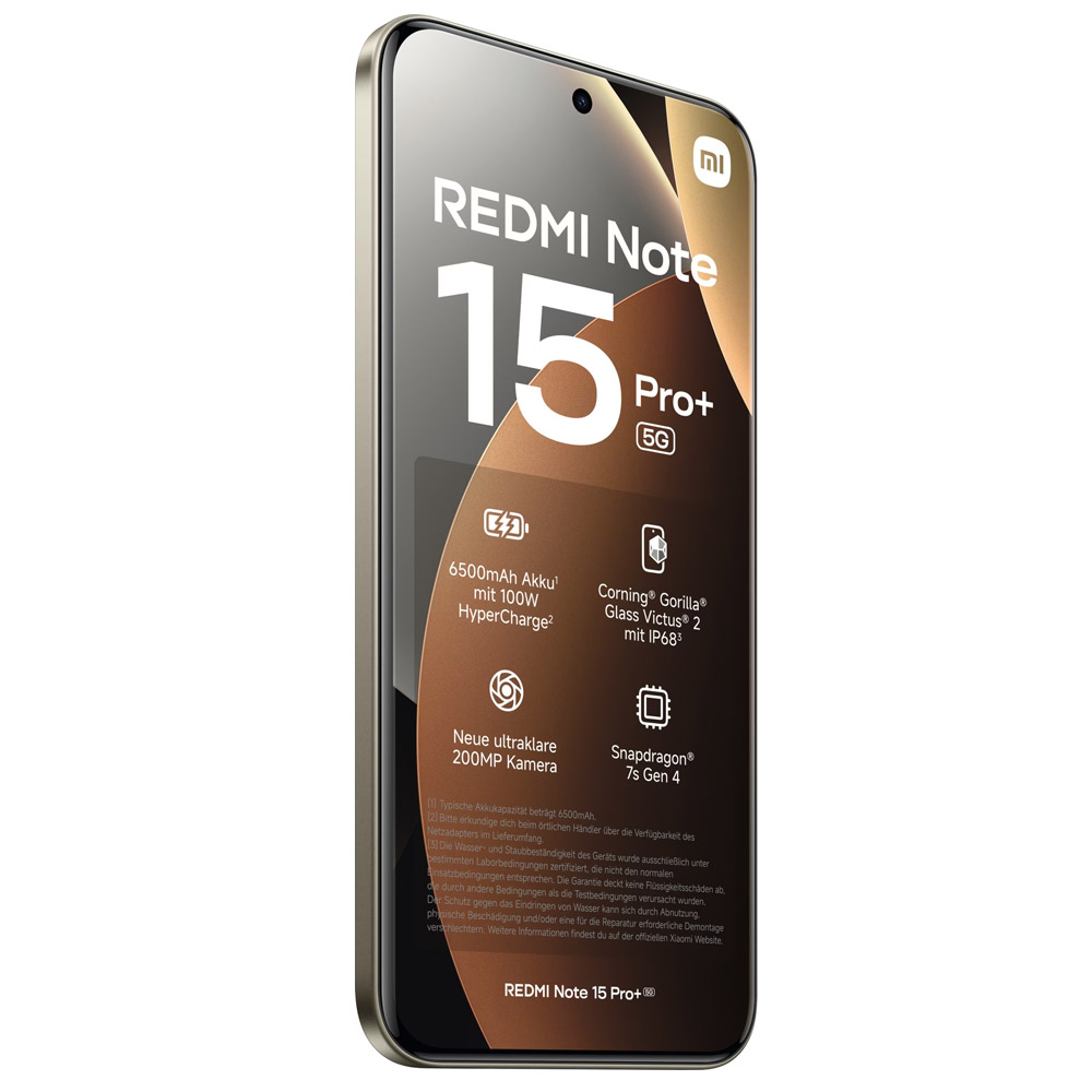 Xiaomi Redmi Note 15 Pro+ 256GB 5G Smartphone mocha brown