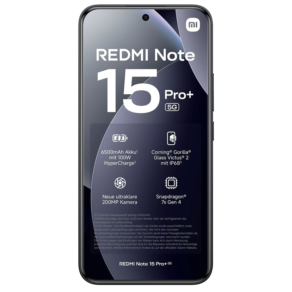Xiaomi Redmi Note 15 Pro+ 256GB 5G Smartphone schwarz