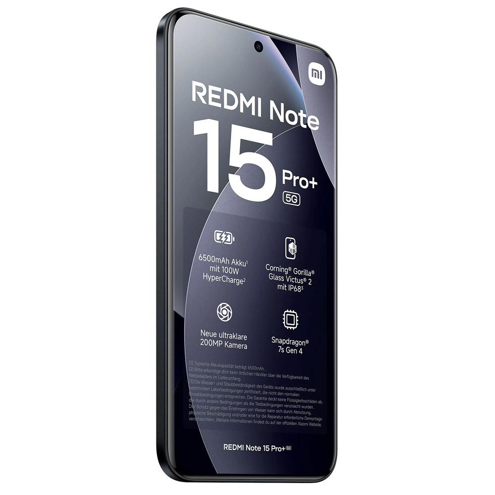Xiaomi Redmi Note 15 Pro+ 256GB 5G Smartphone schwarz