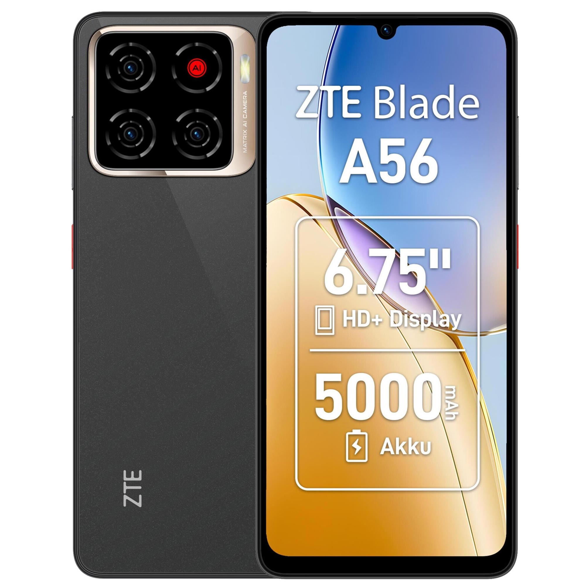 ZTE Blade A56 128GB Smartphone celestial black