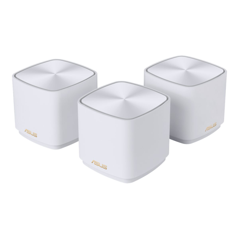 Asus Ai Mesh AX-WLAN System ZenWiFi XD4 Weiß 3er Set