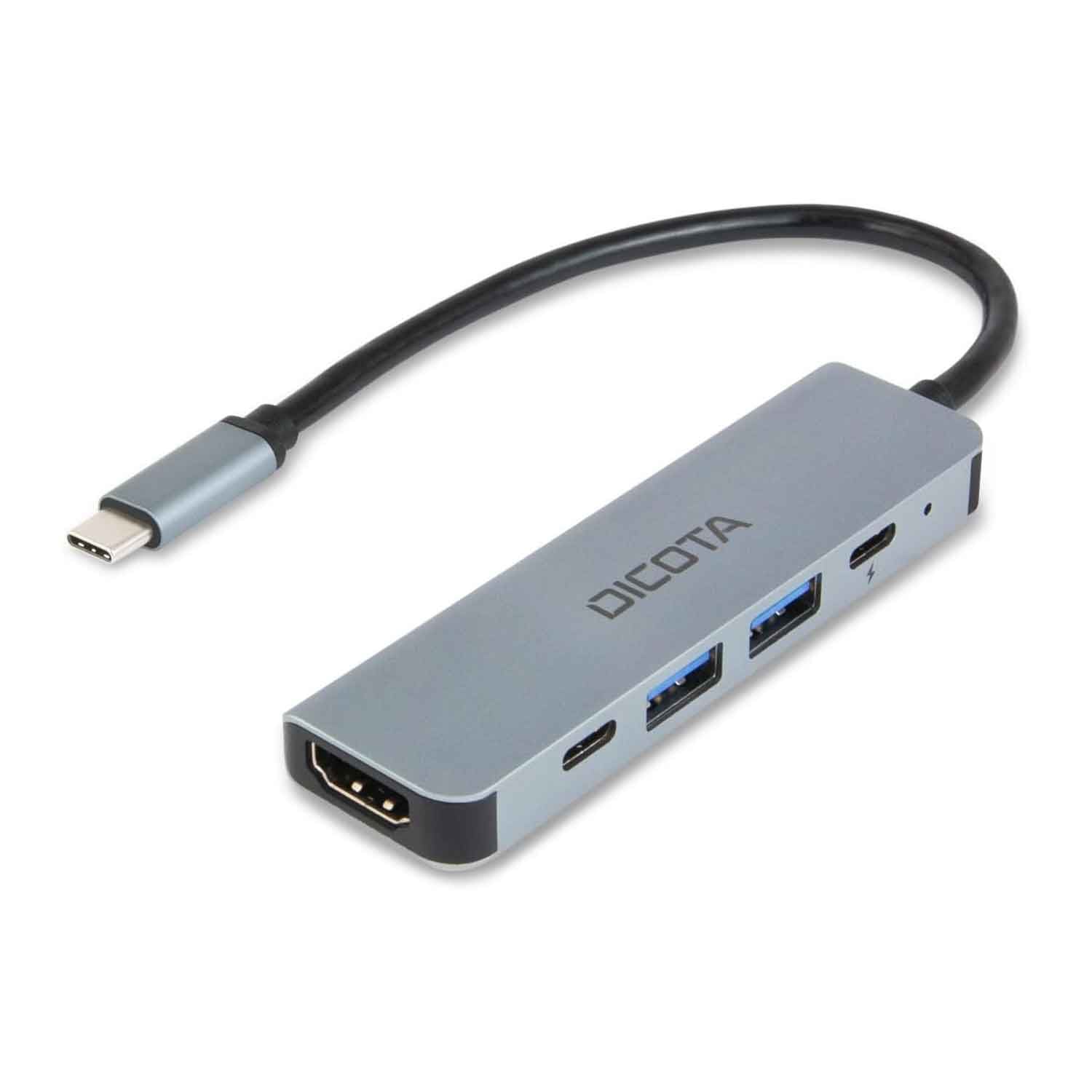Dicota USB C 5 in 1 Video Hub 4K PD 100W