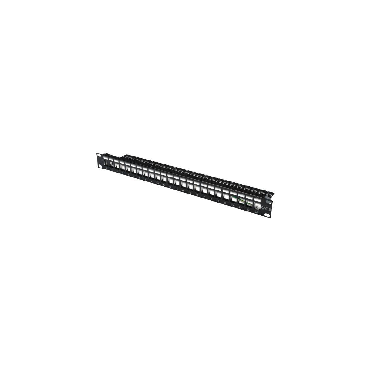 DIGITUS Patchpanel 24-Port schwarz