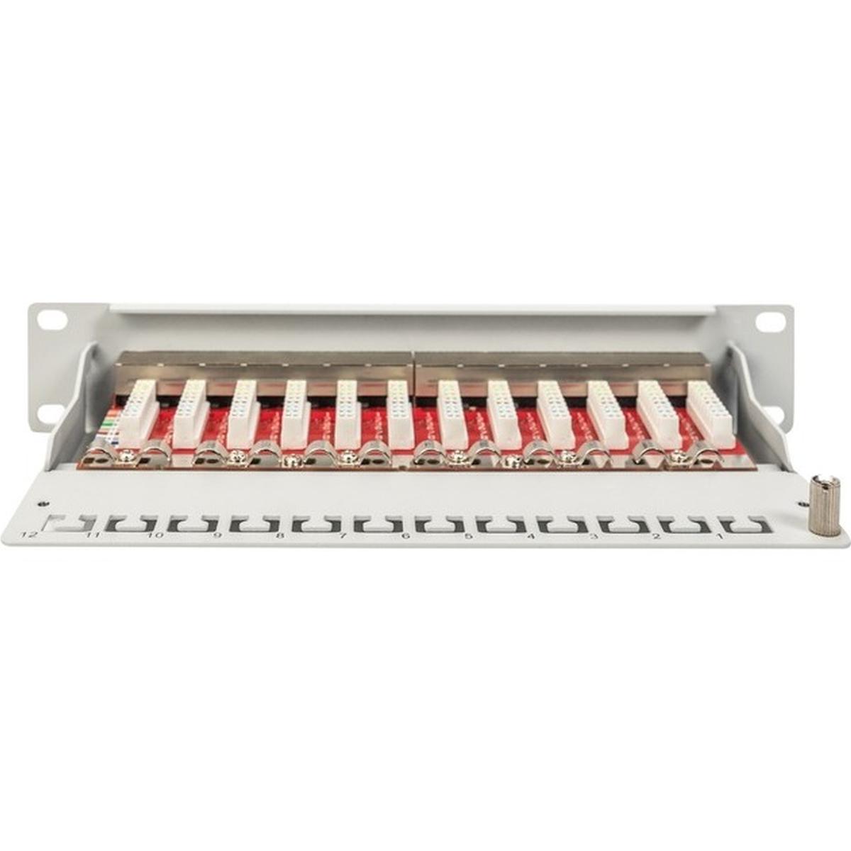 DIGITUS Cat 6A 12-Port Patchpanel
