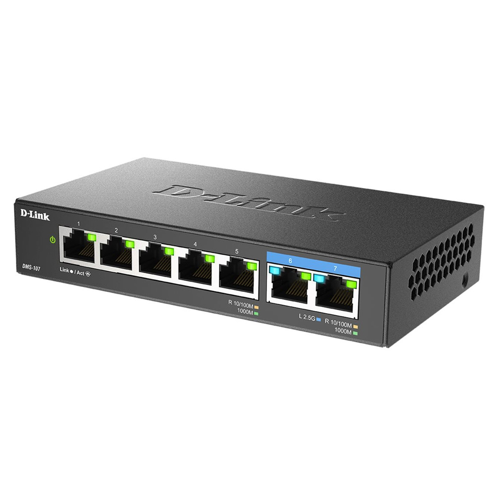 D-Link DMS-107/E 7-Port Multi-Gigabit Unmanaged Switch