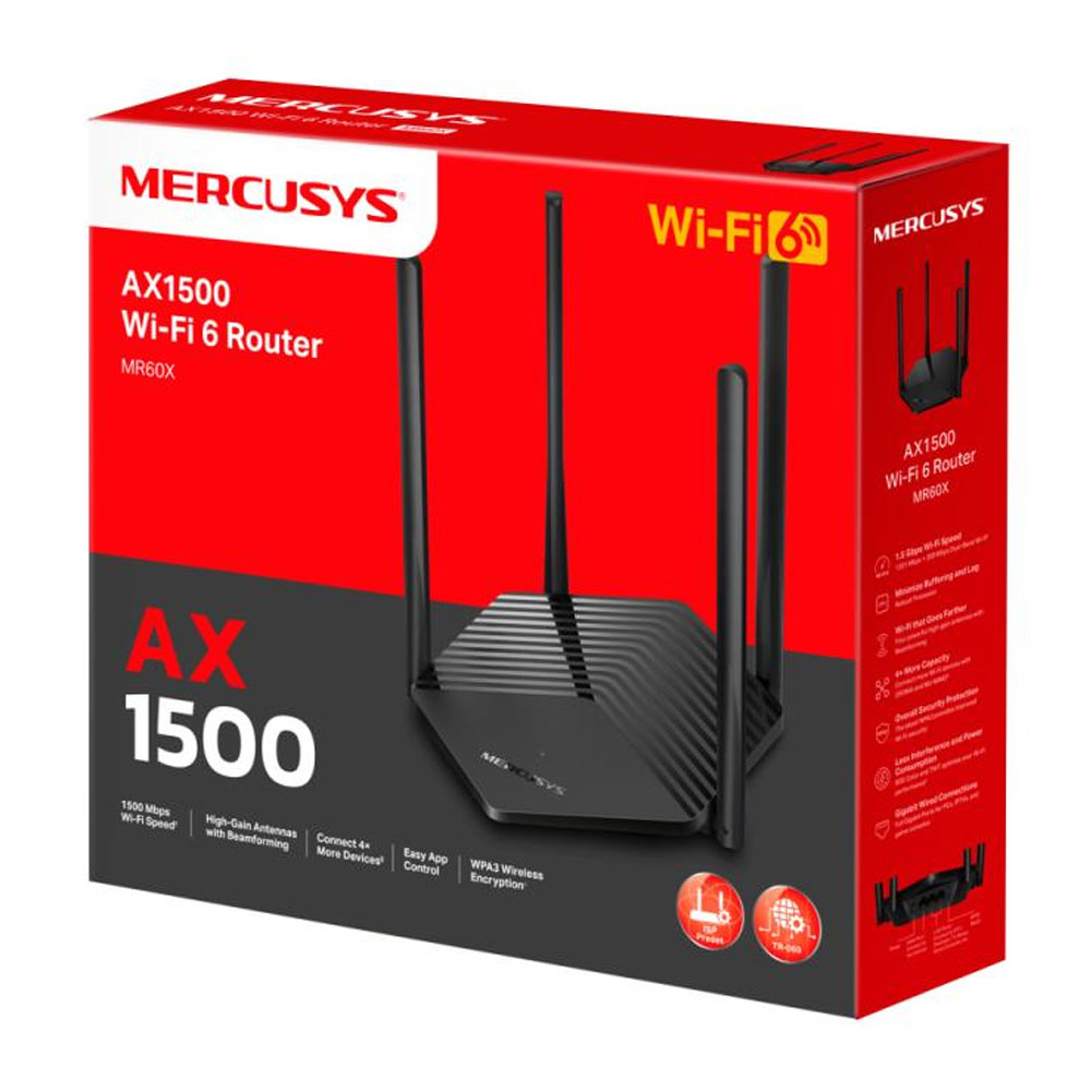 Mercusys MR60X AX1500 WiFi 6 Router