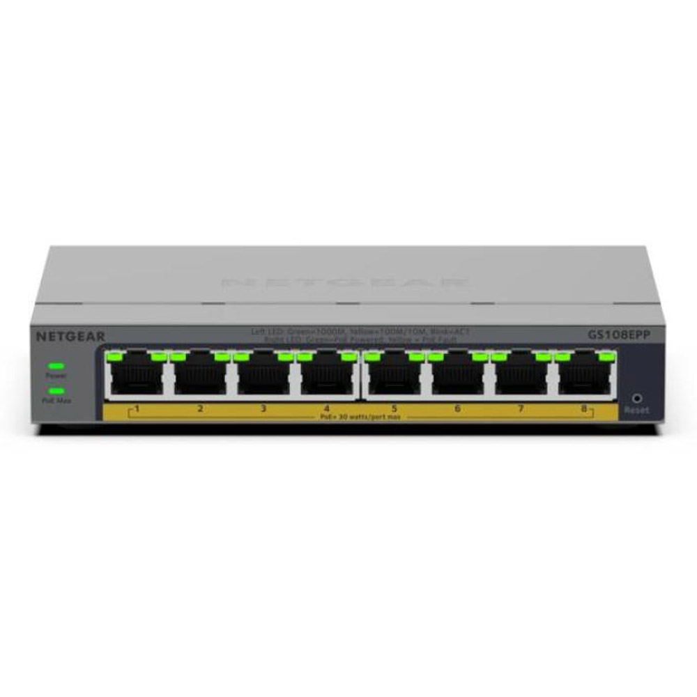 Netgear GS108EPP 8-Port Gigabit PoE+ Switch