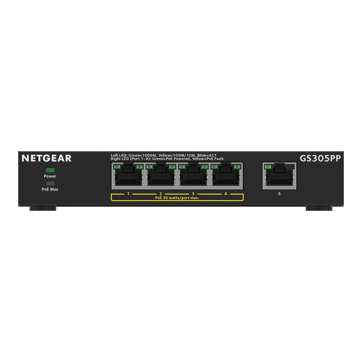 NETGEAR GS305PP 5-Port Gigabit PoE+ Switch