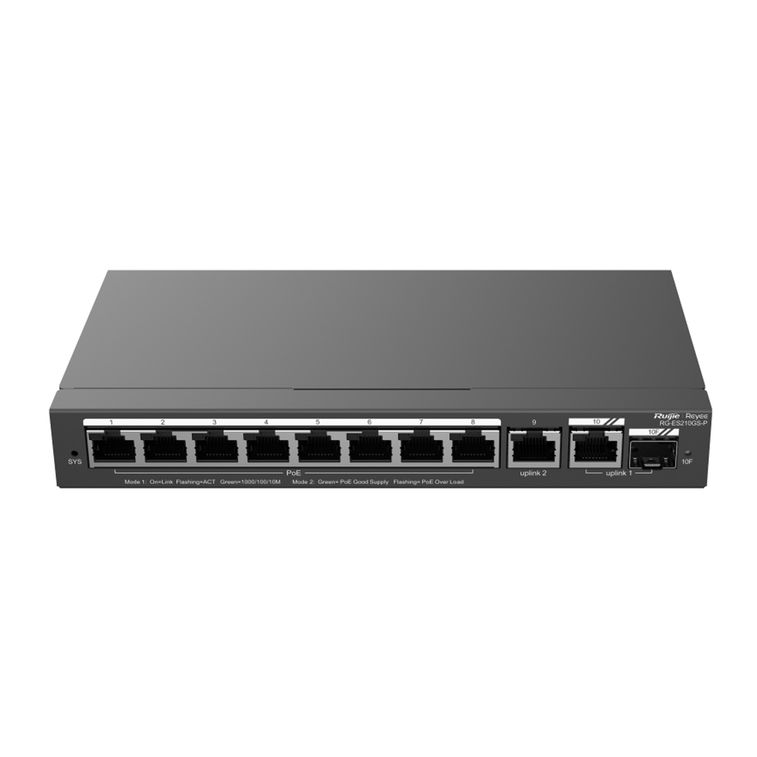 Ruijie Reyee RG-ES210GS-P 10-Port Gigabit PoE Smart Switch