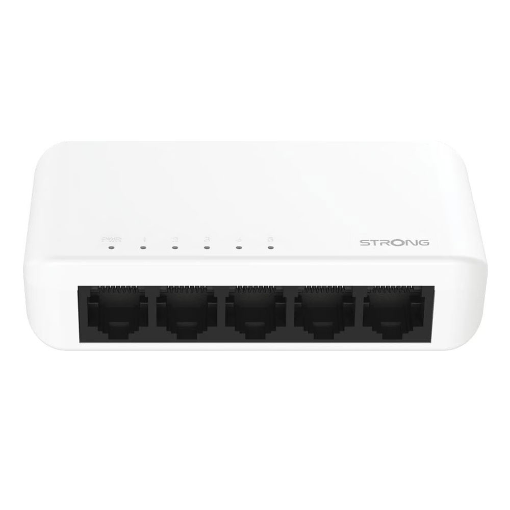 Strong SW5000P 5-Port Gigabit Ethernet Switch weiß