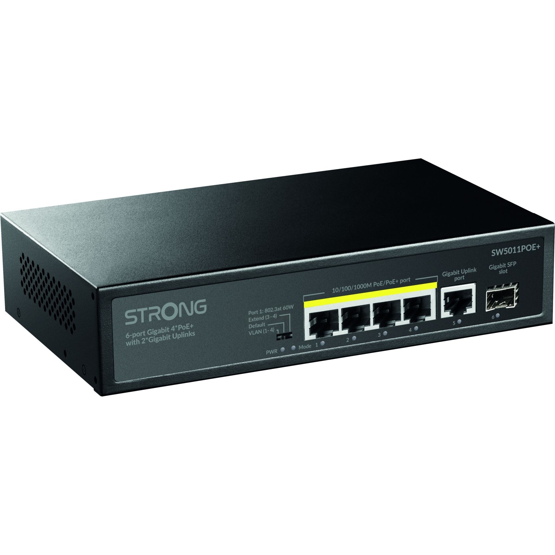 Strong SW5011POE+ 4-Port PoE Gigabit-Switch