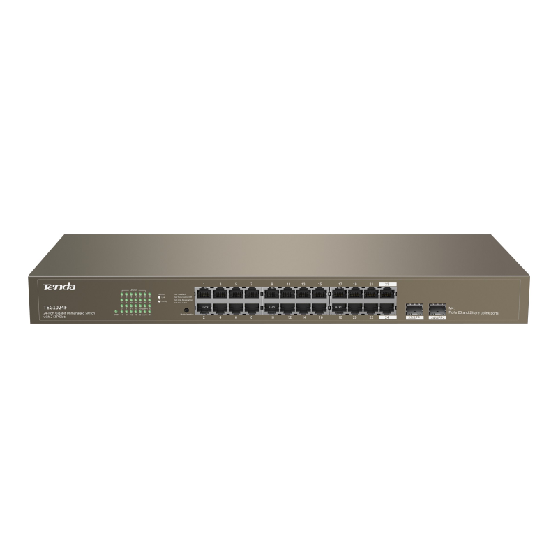 Tenda TEG1024F 2xSFP 24 Porte Gigabit Unmanaged Switch