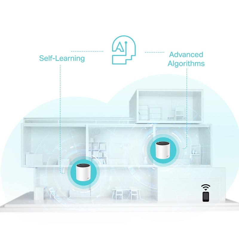 TP-Link Deco X55 V1.60 WLAN-System (3 Router)