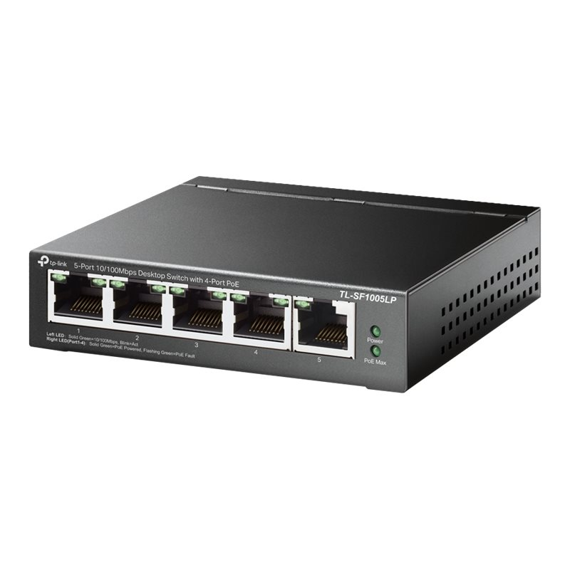 TP-Link TL-SF1005LP 5-Port Fast Ethernet PoE Switch