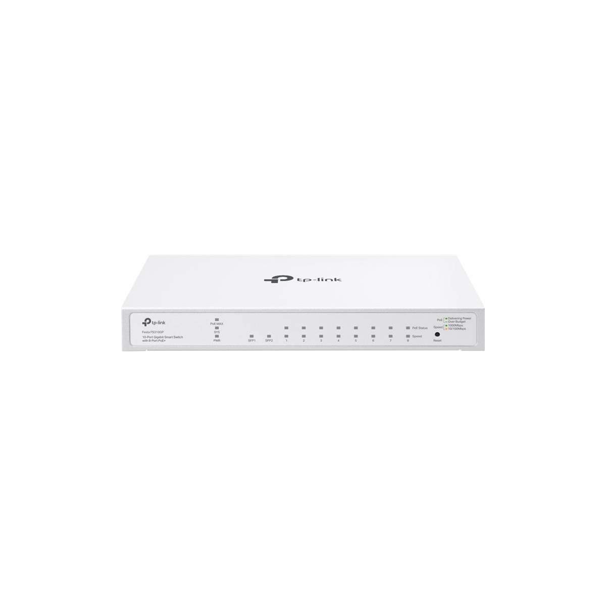 TP-Link Festa Festa FS310GP 10-Port Gigabit Switch, 8× Gigabit 802.3af/at PoE+ Ports