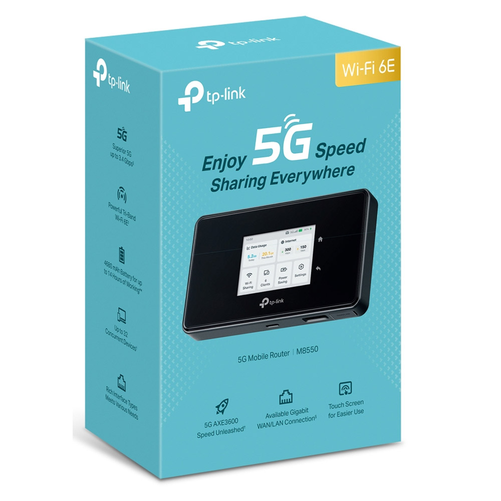 TP-Link M8550 5G Wi-Fi 6E Mobiler WLAN-Router